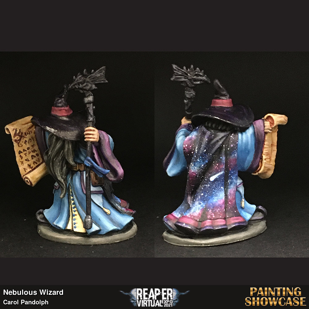 This got started during the Galaxy painting class at the last ReaperCon. I finished it and these are the results.