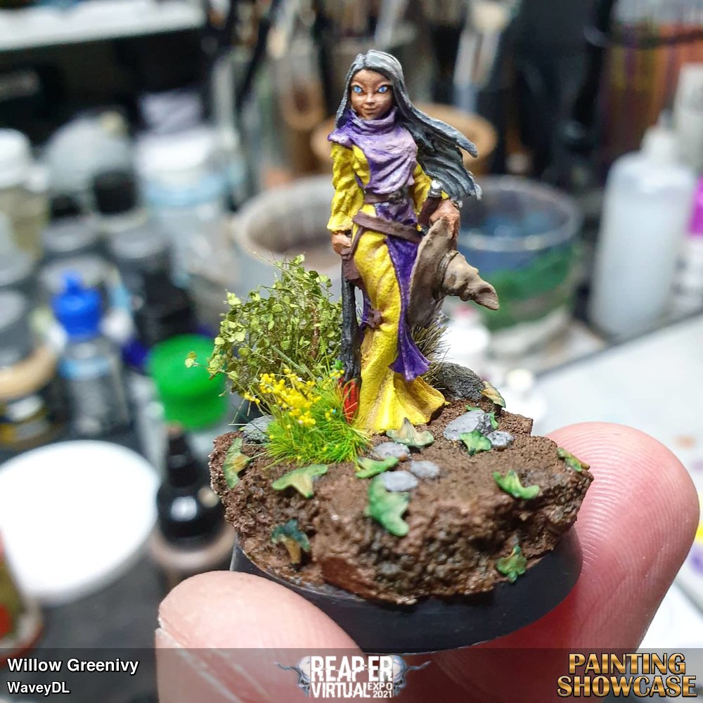 Willow Greenivy (77659) Done for a paintalong using the colour yellow on www.twitch.tv/brushforhire