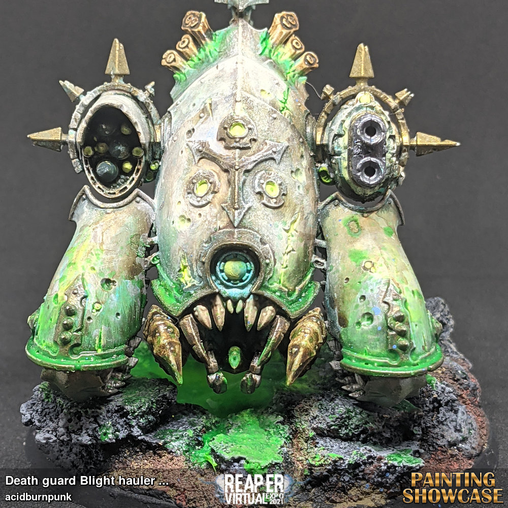 test color scheme for my death guard love how i got the water effects to give to it 