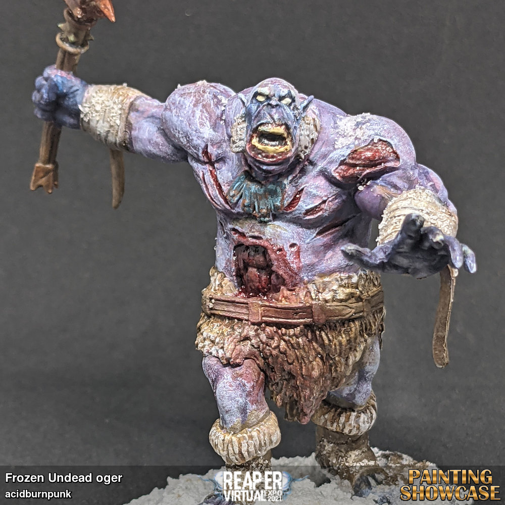 this was an attempt to paint frostbit zombie flesh